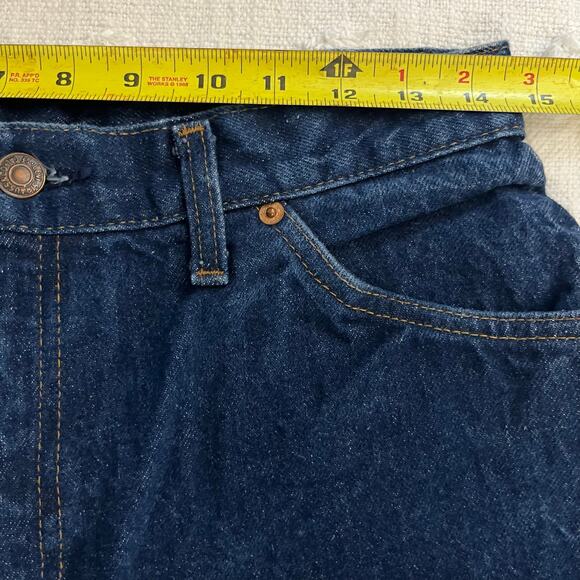 Vintage Levi’s Orange Tab Men’s 31x33 Dark Wash Denim Jeans Straight Made In USA - Picture 12 of 12